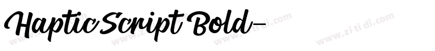 HapticScript Bold字体转换
